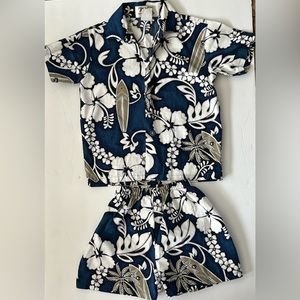 Child’s Hawaiian shirt and shorts